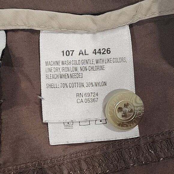 Columbia Cotton Nylon Blend Flat Front Hiking Shorts Womens large - Picture 12 of 12